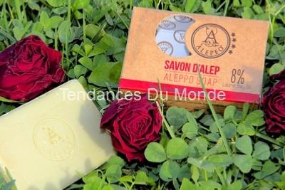 Savon d'Alep rose de Damas 