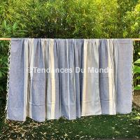 Fouta bleu chiné XXL