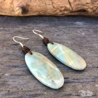 Boucles d'oreilles amazonite