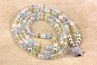 Bracelet collier agates multicolores 