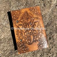 Carnet de note en cuir Éléphant