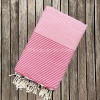 Fouta de plage rose XL