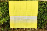 Fouta jaune tissage à plat Siliana