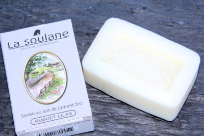 Savon bio Muguet Lilas au lait de jument