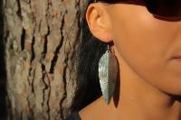 Boucles d'oreilles boho couleur argent duo1