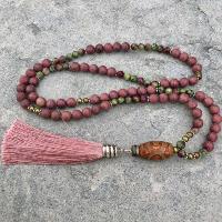 Collier mala bois de rose