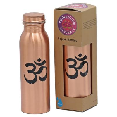 Bouteille yoga en cuivre sigle OM