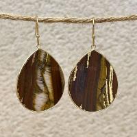 Boucles d'oreilles Œil de tigre