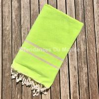 Fouta de plage jaune Lamta