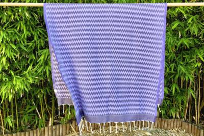 Fouta chevron violette Somâa