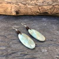 Boucles d'oreilles amazonite