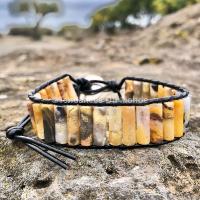 Bracelet rouleaux agate naturelle