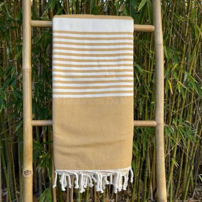 Fouta de plage XXL sable Enfida