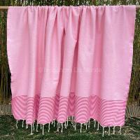 Fouta de plage rose XL