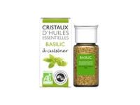 Cristaux d'huiles essentielles basilic