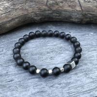 Bracelet noir pour homme Mani