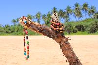 Bracelet perles en bois multicolores