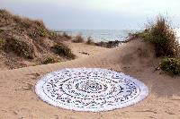 Serviette de plage ronde mandala