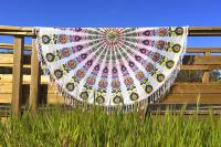 Drap de plage mandala Indien rond Jaipur