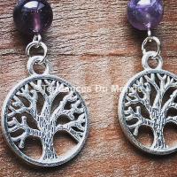 Boucles d'oreilles fantaisie arbre de vie