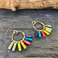 Boucles d'oreilles 7 chakras